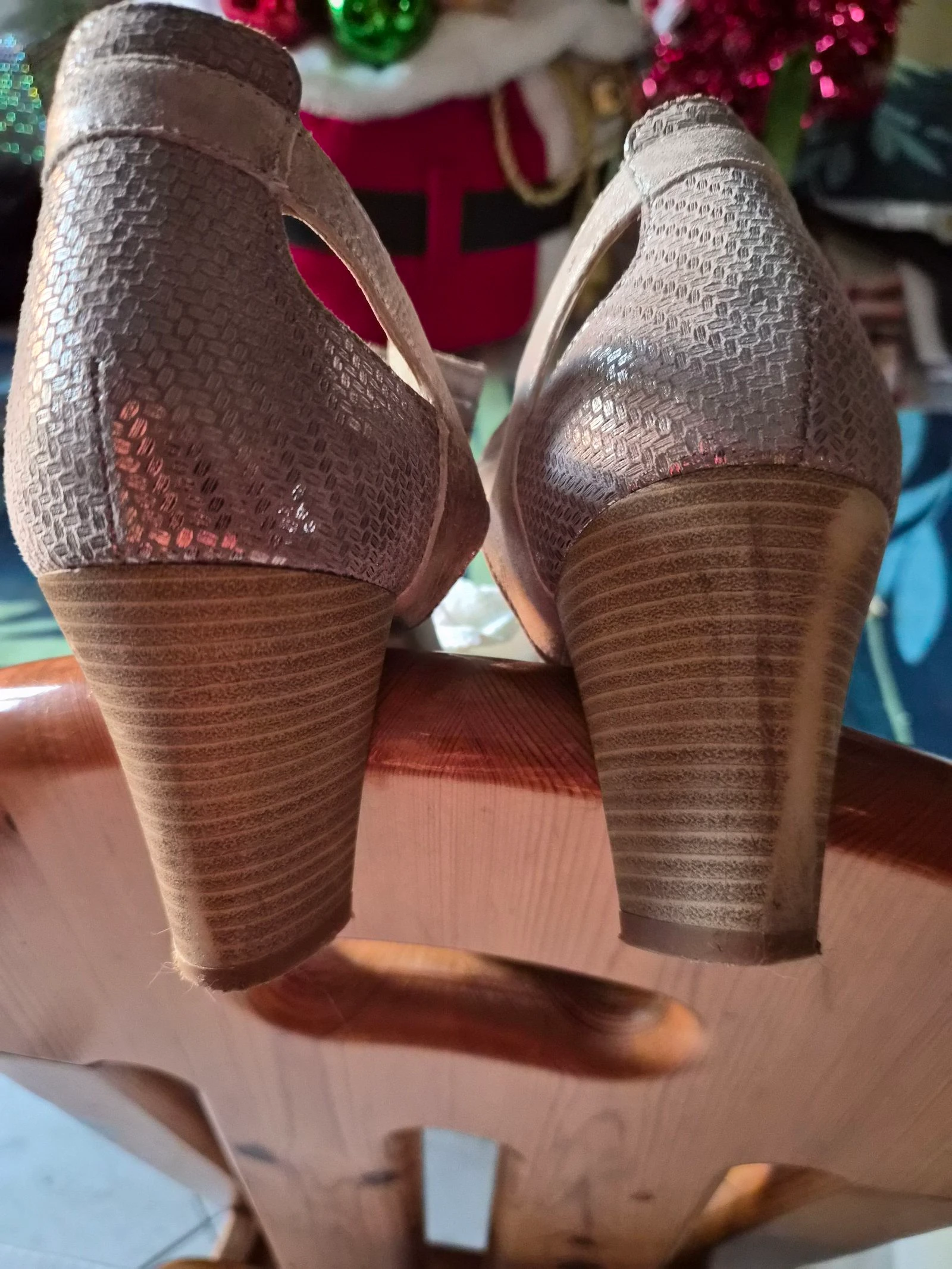 Zapatos plateados de tacón Geo Reino talla 39 – photo 7